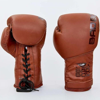 Перчатки для бокса и единоборств Bad Boy LEGACY кожаные 6619 Brown 12 унций