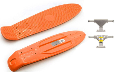 Дека, Доска для Скейта Пенни Борд Penny Fish Skateboards 01 + подвеска Оранжвевая