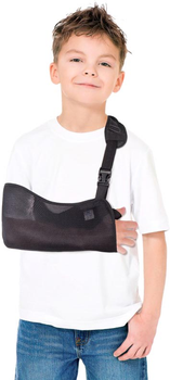Бандаж для руки поддерживающий (косыночная повязка сетка) Торос-Груп Тип 610с детский размер 0 Черный 1 шт (4820114089779)