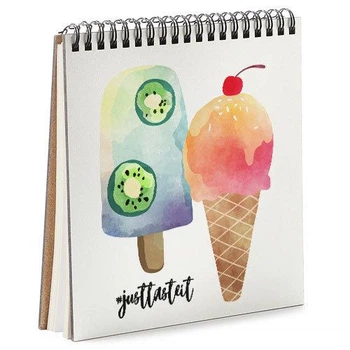 Блокнот Sketchbook Ice cream квадратный 16,7х18 см (BDK_TRO011)