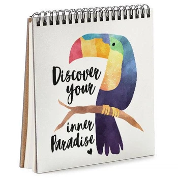 Блокнот Sketchbook Discover your paradise квадратный 16,7х18 см (BDK_TRO010)