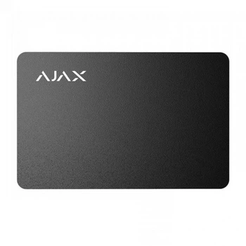 Захищена безконтактна картка Ajax Pass black для клавіатури KeyPad Plus (162979)