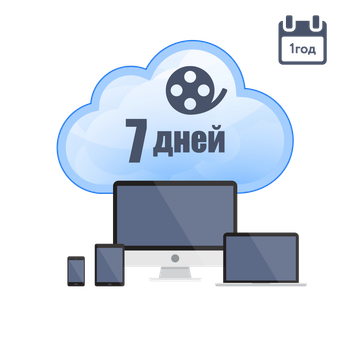 Хмарне зберігання для P2P камер ATIS на 1 рік із глибиною архіву 7 днів