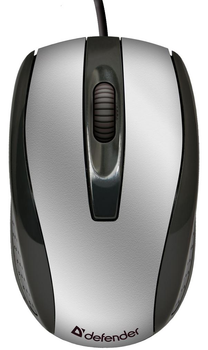 Мышь Defender Optimum MM-140 USB S (серебро),USB 2кн+1кл-кн. (MM-140 USB Silver)