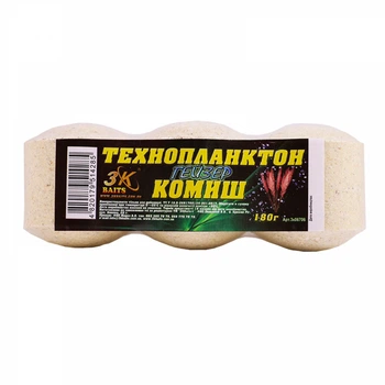 Прикорм 3KBaits Технопланктон ГЕЙЗЕР Камиш 180г (3KB1380)