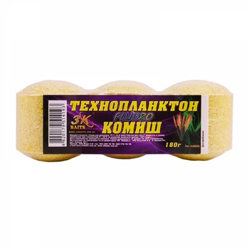 Прикорм 3KBaits Технопланктон FLUORO Камыш 180г (3KB1371)