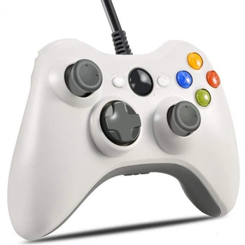 Джойстик Microsoft Xbox 360 Controller Дротовий Білий