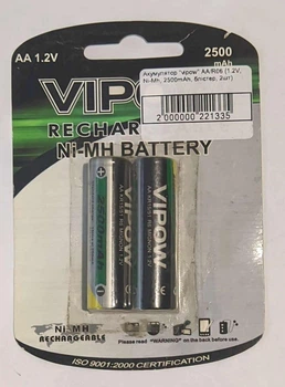 Аккумулятор VIPOW AA/R06 2500 mAh 2шт Ni-MH