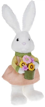 Фигура декоративная "Крольчиха с цветами", пенопласт Bona 46х16х13 см 000264139