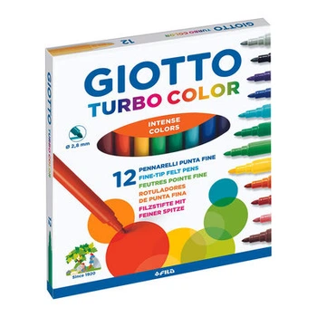 Фломастеры Fila Giotto Turbo color 12 цветов (416000) (10-564796)