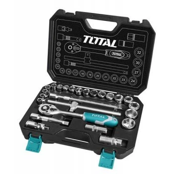 Набор инструментов Total ключей, головок торцевых 1/2", 25 предм. (THT121251)