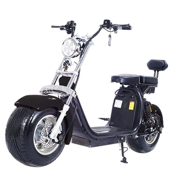 Электроскутер Citycoco Long 1500W 60V 12Ah Черный Black