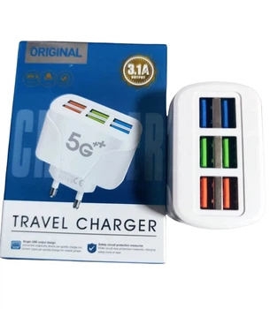 Зарядное устройство на 6 USB портов с функцией быстрой зарядки (D-2019091002)