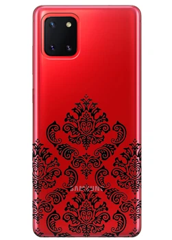 Силиконовый чехол iSwag для Samsung Galaxy Note 10 Lite с рисунком Мандала (H851)