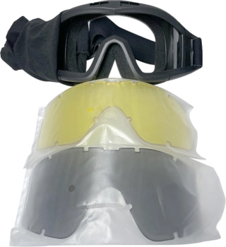 Тактическая маска UKR.o.p. (Revision) с 2мя сменными стеклами, поликарбонатная противоосколочная (338966065)