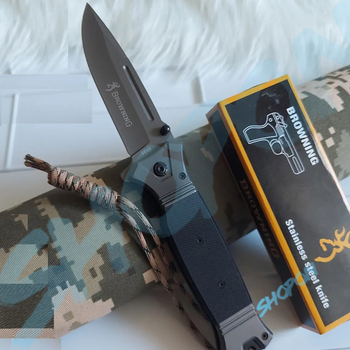 Нож тактический, складной нож карманный для рыблки, охоты, Bounce DS-2920, черный