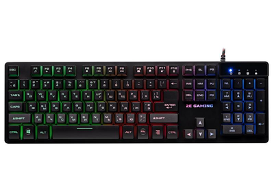 Ігрова клавіатура 2E GAMING KG280 LED USB Black Ukr (2E-KG280UB)