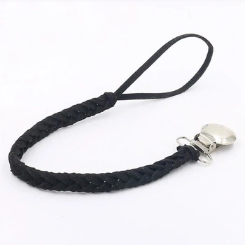 Держатель для пустышки Borjay кожа Black 27 см SY991BB