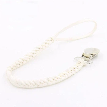 Держатель для пустышки Borjay кожа White 27 см SY991W