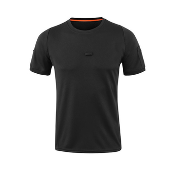 Тактична футболка-поло Lesko A825 Black розмір L з коротким рукавом для чоловіків армійська