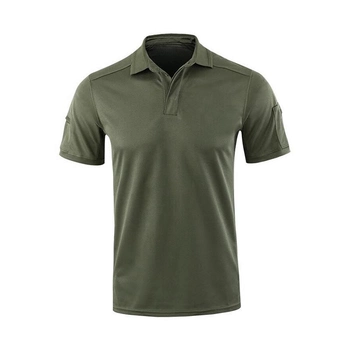 Мужская тактическая футболка с коротким рукавом Lesko A817 Green размер XXL форменная