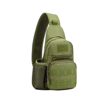 Сумка-рюкзак EDC тактична військова однолямкова X216 A14 Олива (gr_009538)