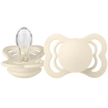Ортодонтична пустушка BIBS Supreme Silicone Ivory 0-6 розмір 1