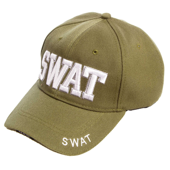 Тактична бейсболка чоловіча кепка класична літня з бавовни для туризму походів або повсякденного носіння SWAT Tactical Оливковий АН6844 One size