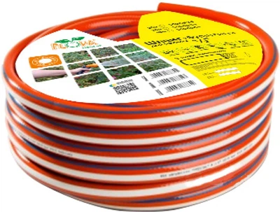 Шланг для полива Flora Янтарь 3 слоя армированный 1/2" 50 м (5066664)