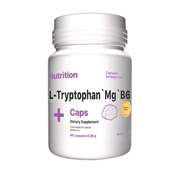 Антістрес комплекс L-Триптофан'Магній'B6 EntherMeal L-Tryptophan'Mg'B6 60 капсул (106)