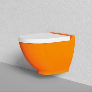Унітаз Підвісний, Помаранчевий З Сидінням Soft Close Чорним Bien Harmony Orange (Hr Ka052Amvp1O 1000)