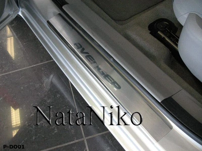 Накладки на пороги Dodge Avenger II 2007- premium NataNiko P-DO01