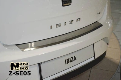 Накладка на бампер Seat Ibiza 2009- с загибом NataNiko Z-SE05