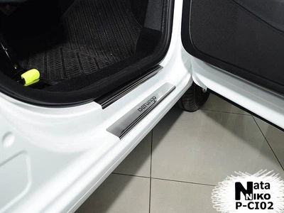 Накладки на пороги Citroen Berlingo II 2008- premium NataNiko P-CI02