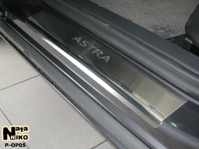 Накладки на пороги Opel Astra IV J 5D 2010- premium NataNiko P-OP05