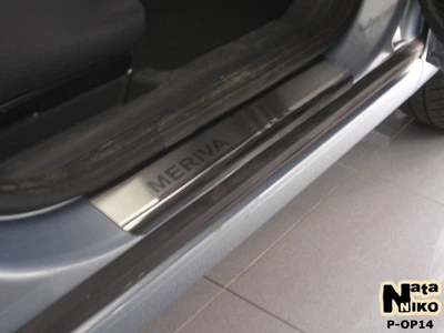Накладки на пороги Opel Meriva II 2010- premium NataNiko P-OP14