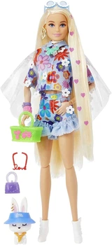 Кукла Barbie Extra Doll #12 in Floral Барби Экстра в цветочном образе (HDJ45)