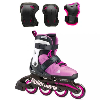 Дитячі ролики Rollerblade Microblade G 2021 з комплектом захисту 2в1 33-36.5