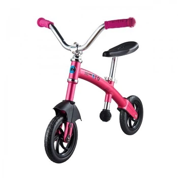 Беговел для самых маленьких Micro G-Bike Chopper Deluxe розовый GB0023 велобег от 1 года