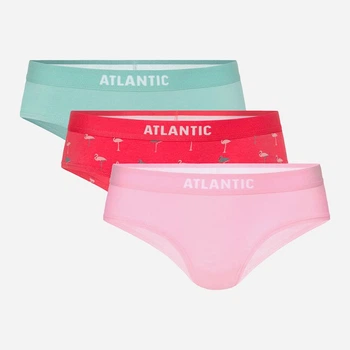 Трусики-хіпстери Atlantic 3LP-180 L 3 шт ROZ/KOR/ZIE (5903351349222)
