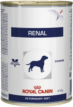 Вологий корм для собак Royal Canin Veterinary Renal при хронічній нирковій недостатності (паштет) 410 г (9003579000748) (40200040)
