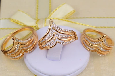 Кольцо Xuping Jewelry домик р 17 золотистое