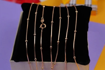Цепь Xuping Jewelry жгут с шариками 50 см 1 мм золотистая