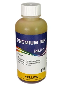 Чернила InkTec HP H0006-100MY, Yellow, 22/ 28/ 49/ 57, 100 мл