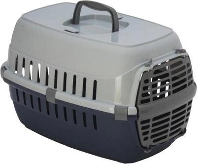 Контейнер-переноска для собак и кошек Pet Nova Comfortrans с пластиковыми дверями 48.5x32.3x30.1 см до 5-6 кг Синий (5903031440621)