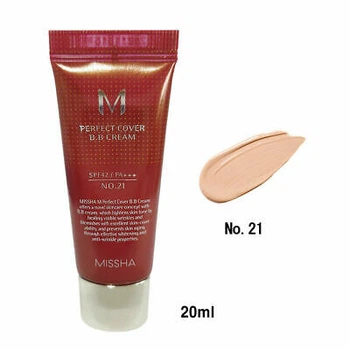 BB крем с идеальным покрытием Missha Perfect Cover BB Cream SPF42/PA++ No.21, 20ml (M0124)