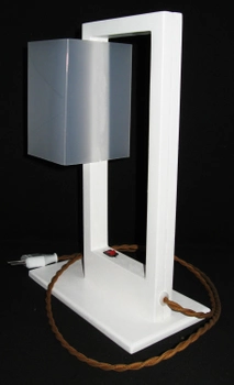 Led лампа настільна ручної роботи Cube з USB зарядкою Біла (1221W)