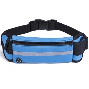 Сумка для бега Спортивная сумка на пояс 20 х 10 х 2 см RunningBag Влагостойкая Blue (YT050305)