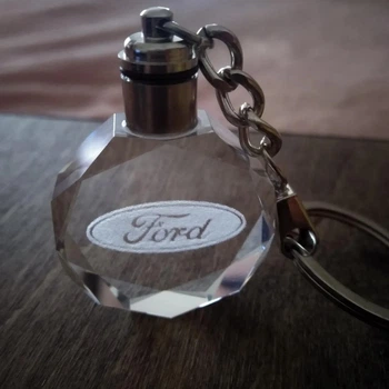 Автомобільний Брелок на ключі Форд GF авто брелок з логотипом Ford з підсвічуванням (23243354)