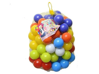 Шарики для бассейна мягкие Kinderway 100шт 6см мячики для сухих бассейнов 02-414